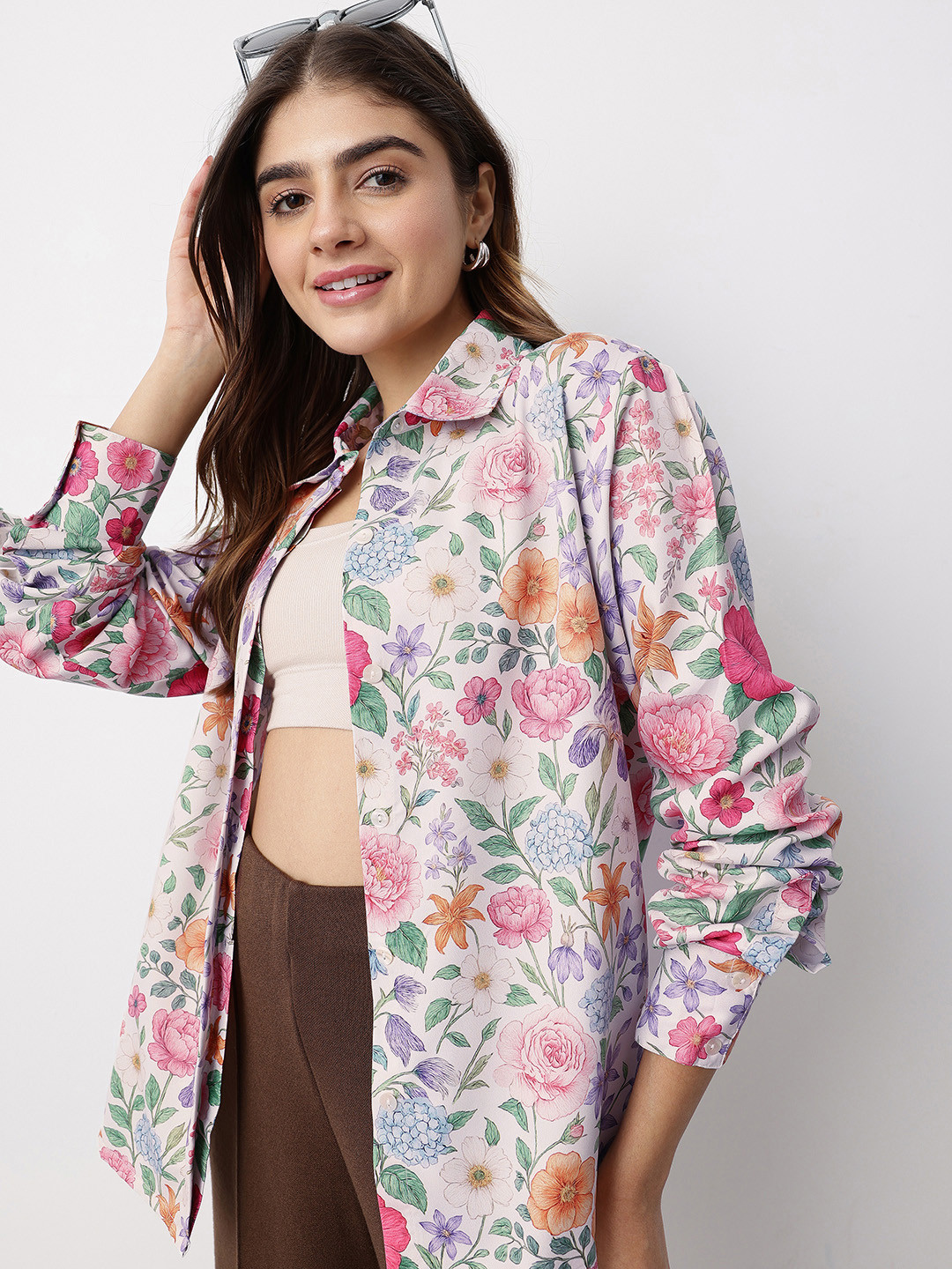 Mast & Harbour Women Floral Printed Casual Shirt