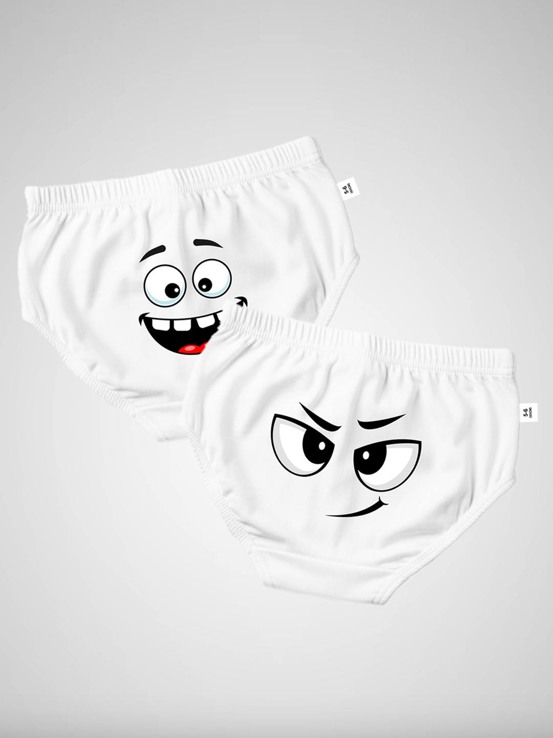 DOODLEBERRY Boys Pack of 2 Printed Anti Microbial Cotton Core