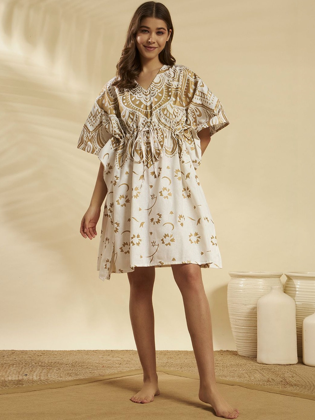 HANDICRAFT PALACE Printed Nightdress