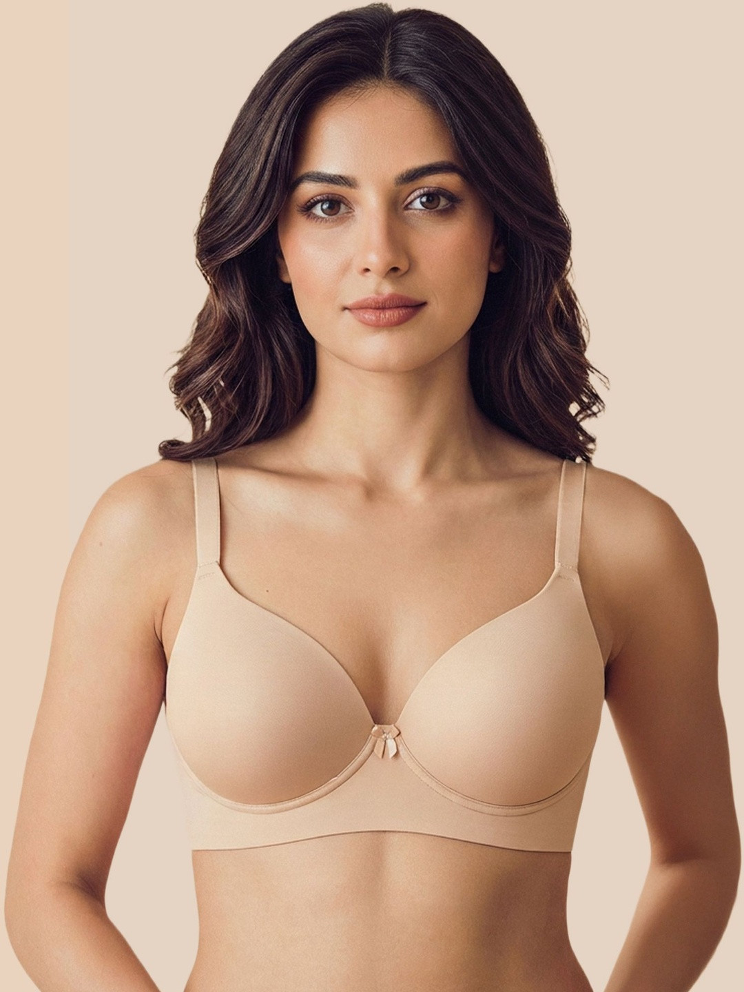 Tweens Cotton Maximiser Non-wired Push-Up Bonded Bra Level-2 Padding with 3/4th Coverage