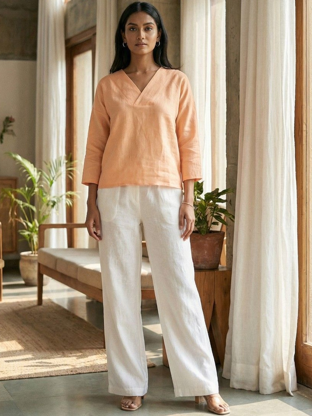 dhaaga Linen Top