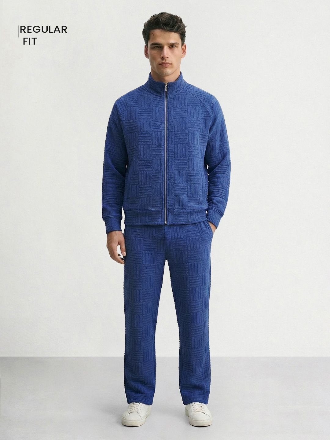 The Indian Garage Co Self Design Sweater With Trousers