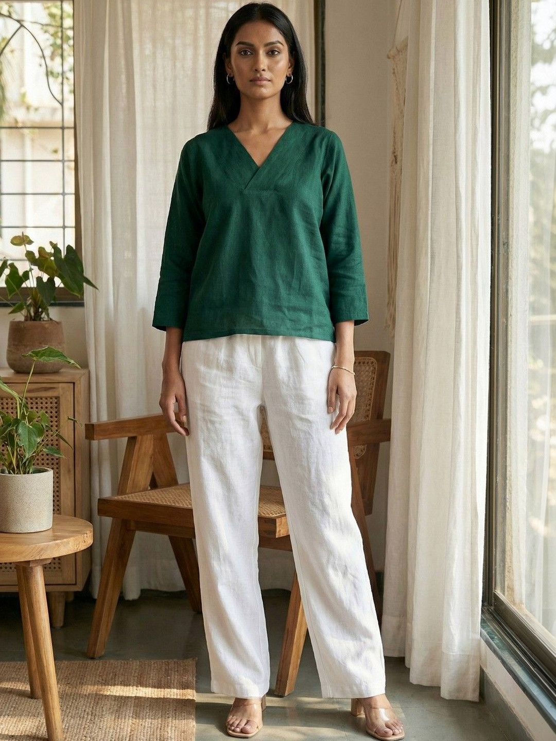 dhaaga Linen Top