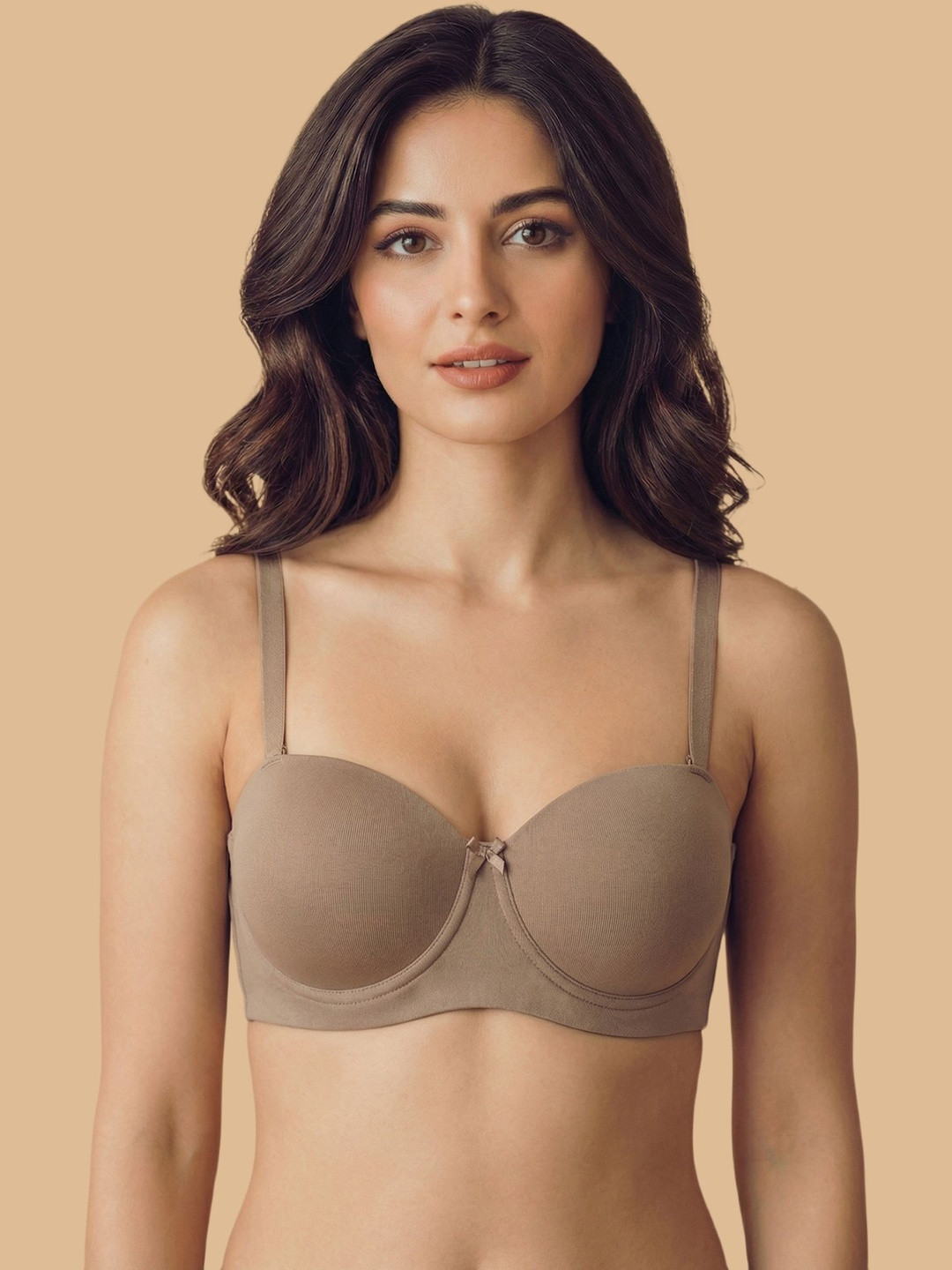 Tweens Cotton Medium Coverage Padded Wire-Free Demi-Cup Bonded Bra