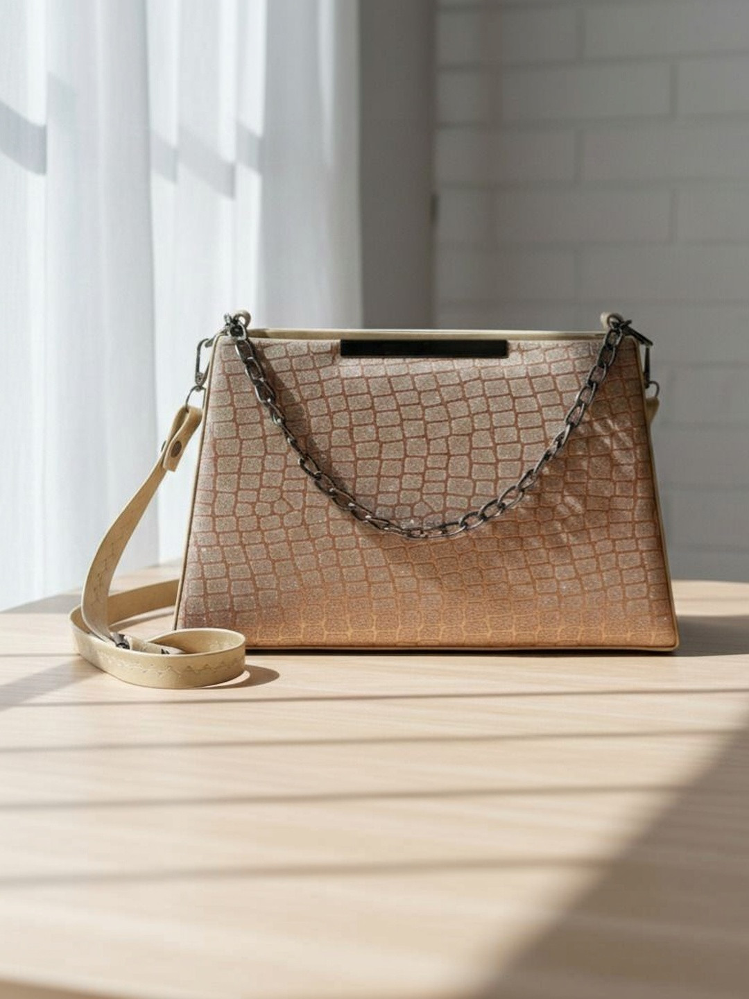 Neelkanth Bags Textured PU Sling Bag