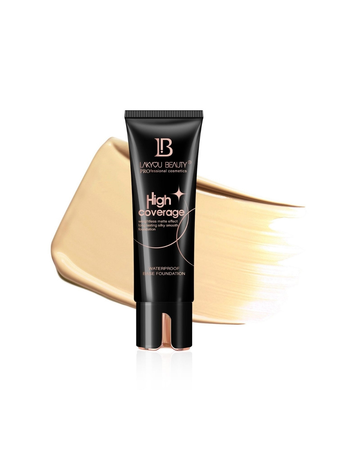 LAKYOU BEAUTY High Coverage Waterproof Base Foundation- 80 ml