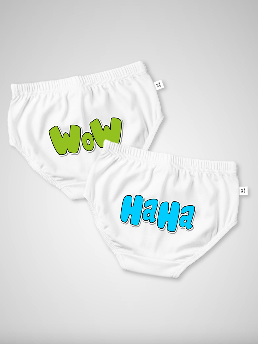 DOODLEBERRY Boys Pack of 2 Printed Anti Microbial Cotton Basic Briefs