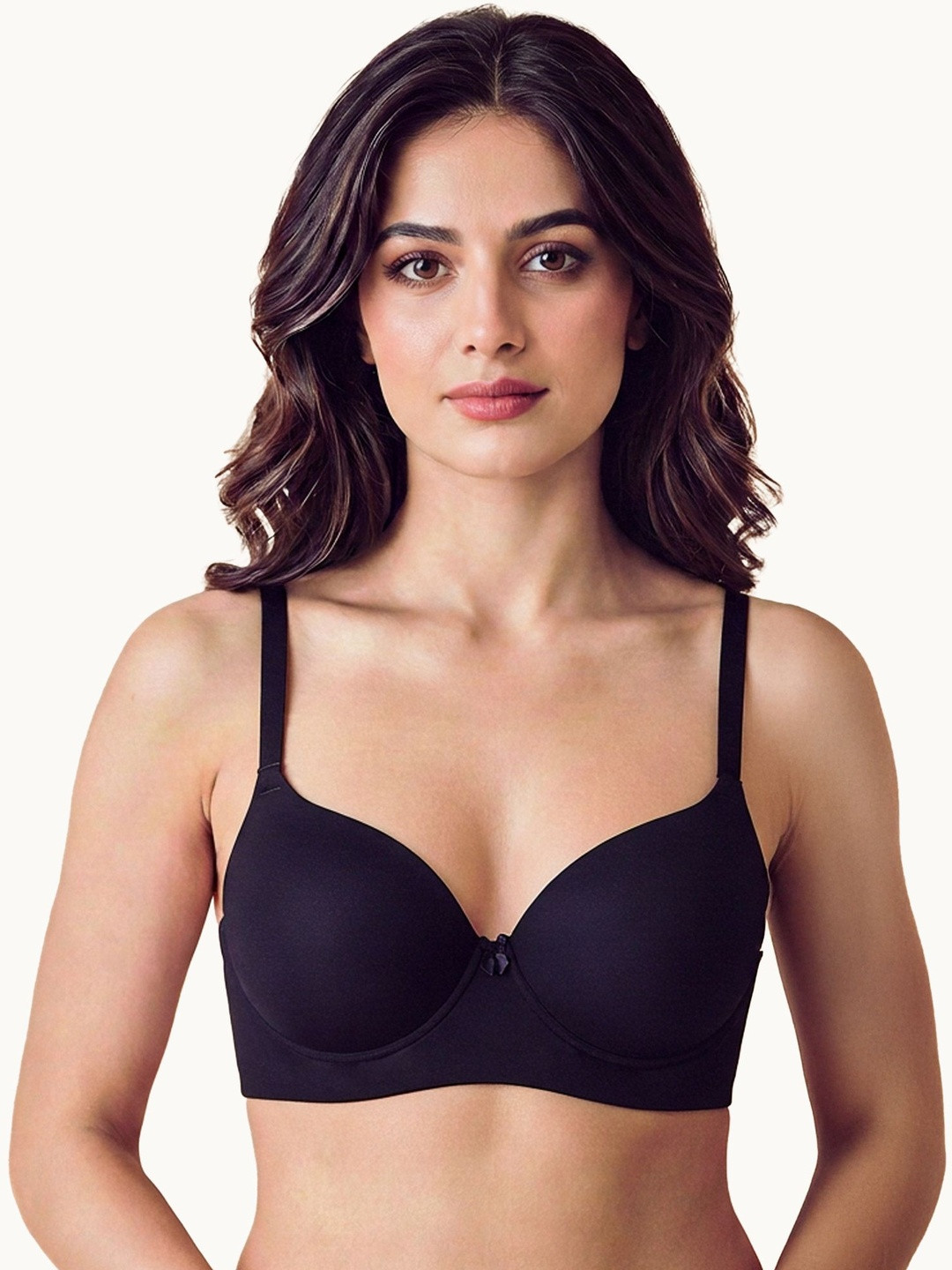 Tweens Cotton Non-wired Push-Up Bonded Bra Level-3 Padding with 3/4th Coverage