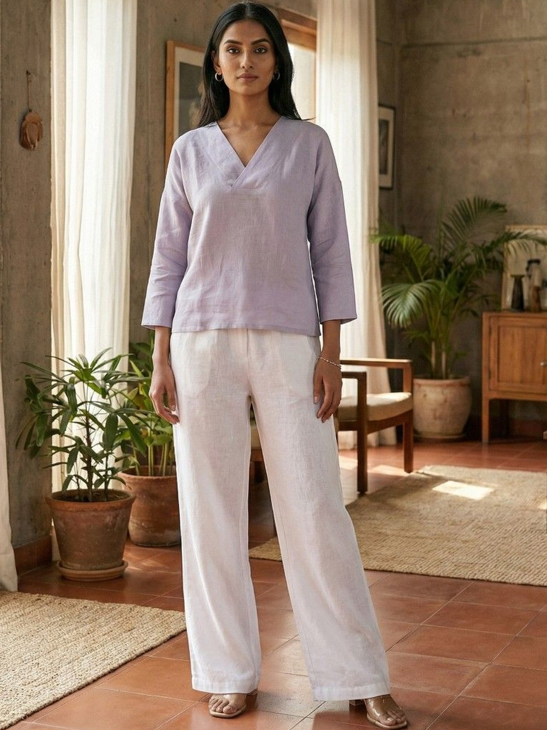dhaaga Linen Top