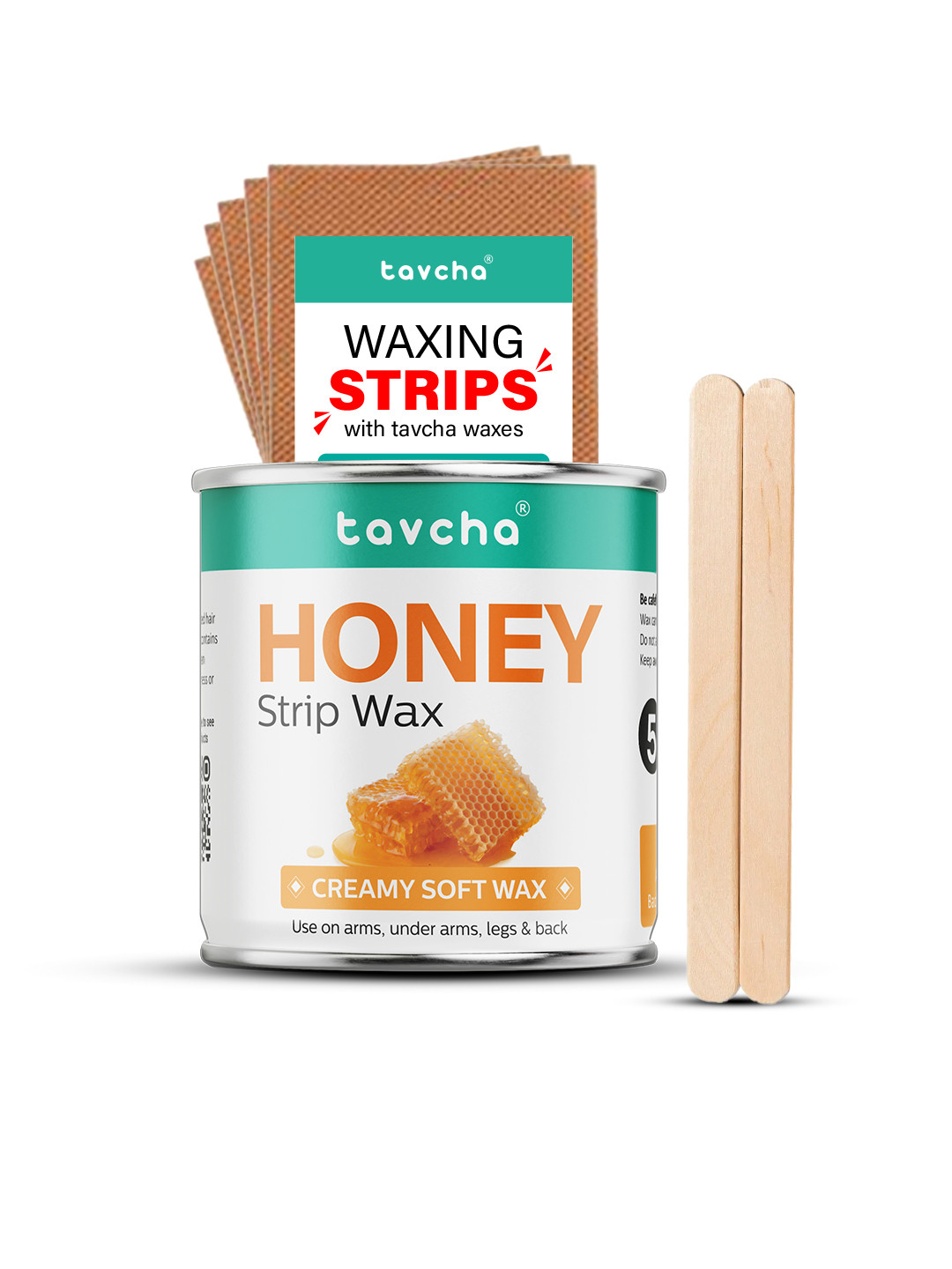 tavcha Honey Strip Wax With Bee Wax & Glycerin - 550 g