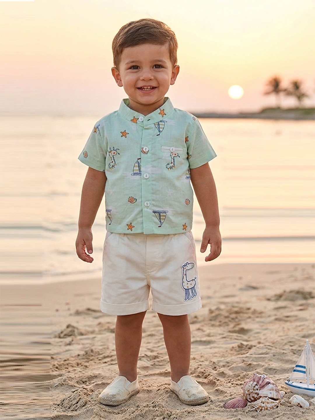 Pompidou Infants Boys T-shirt with Shorts