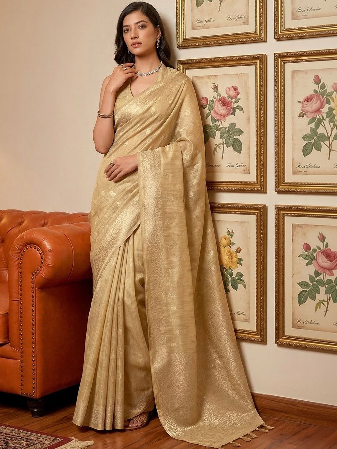 Sutriti Woven Design Tissue Designer Saree