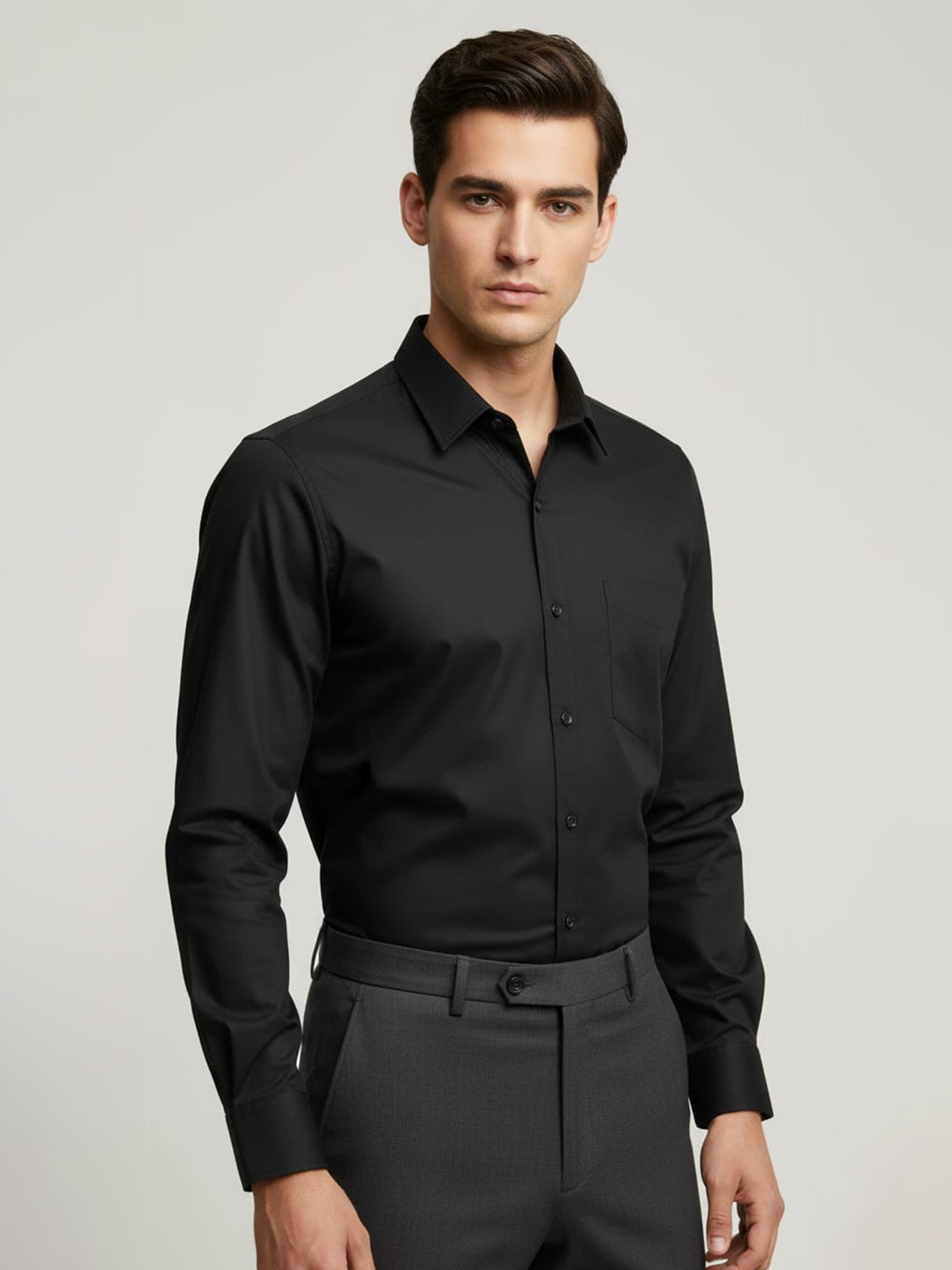 THE SHIRT CODE Men Slim Fit Formal Shirt