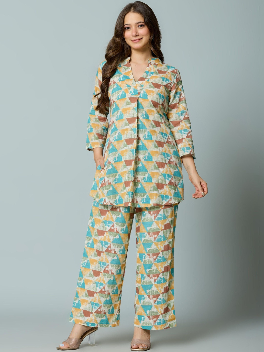 Aradhika Cotton Printed Tunic with Trousers