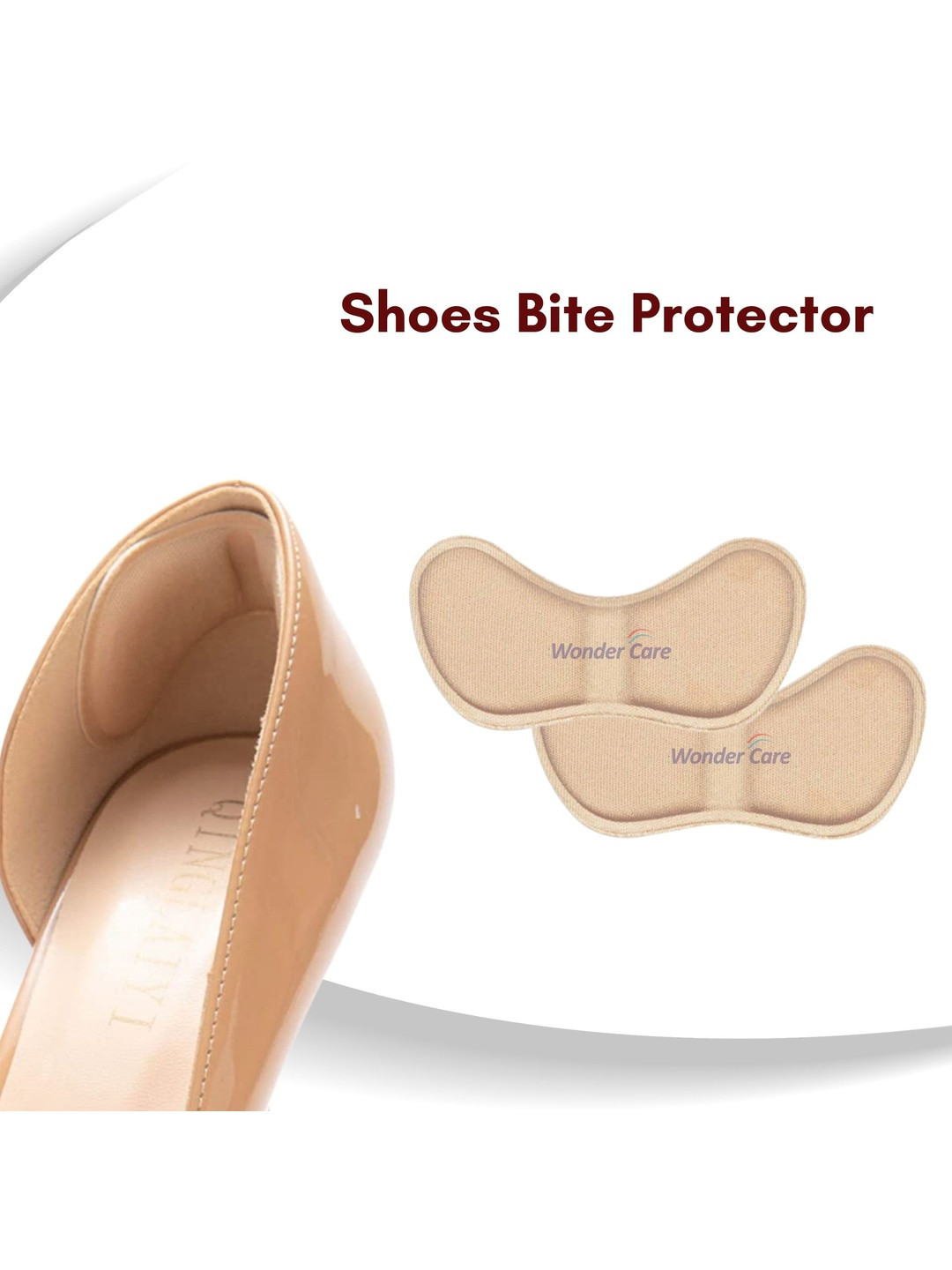 WonderCare Women Non Slip Heel Support Cushion Pads