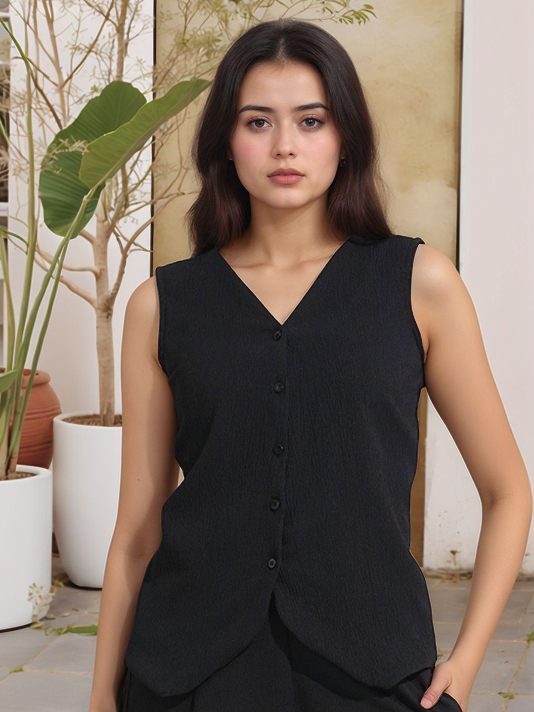 Murcia Women Self Design Original Opaque Casual Shirt