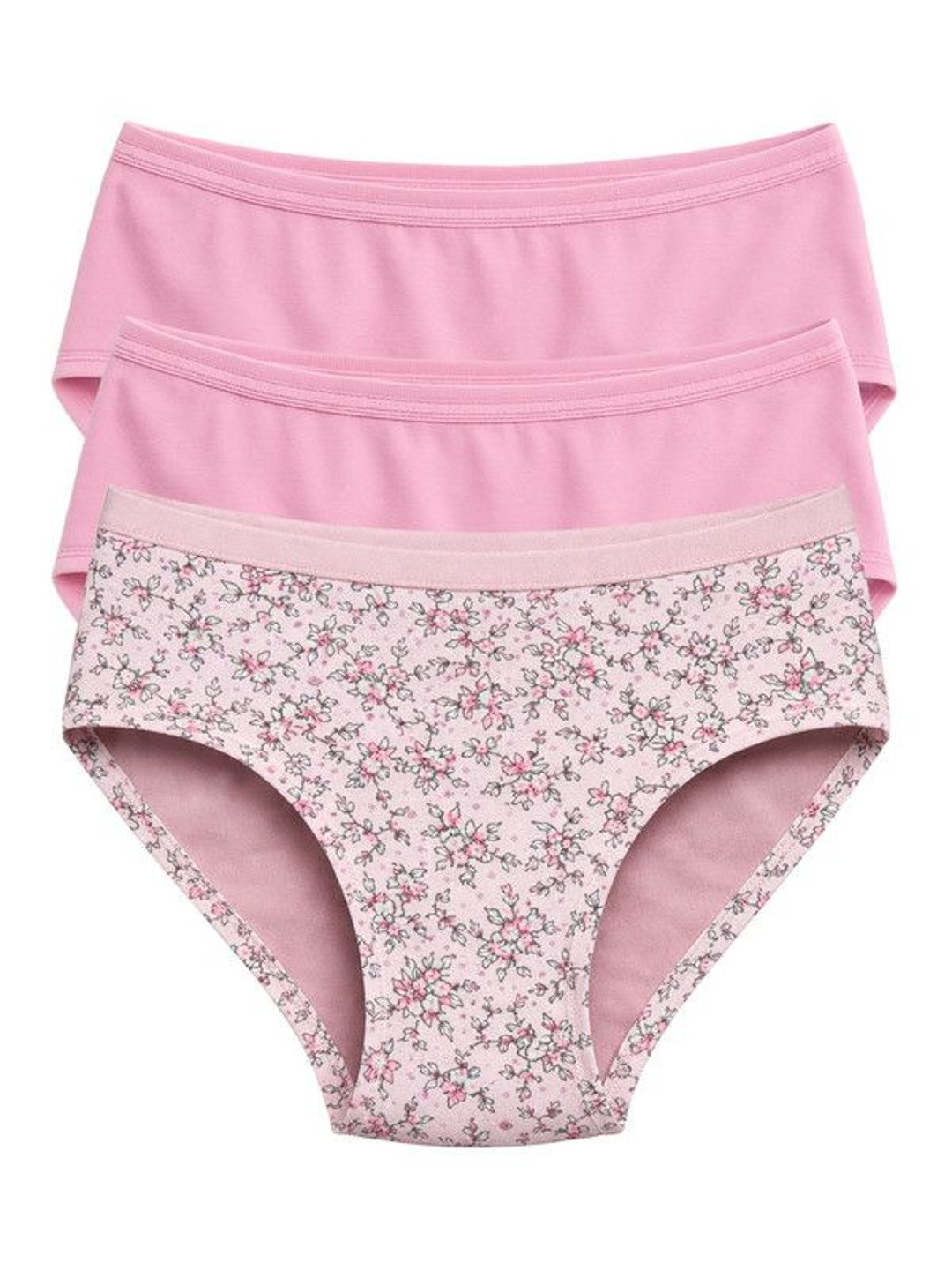 Munns & Mars Women Pack of 3 Assorted Cotton Hipster Briefs