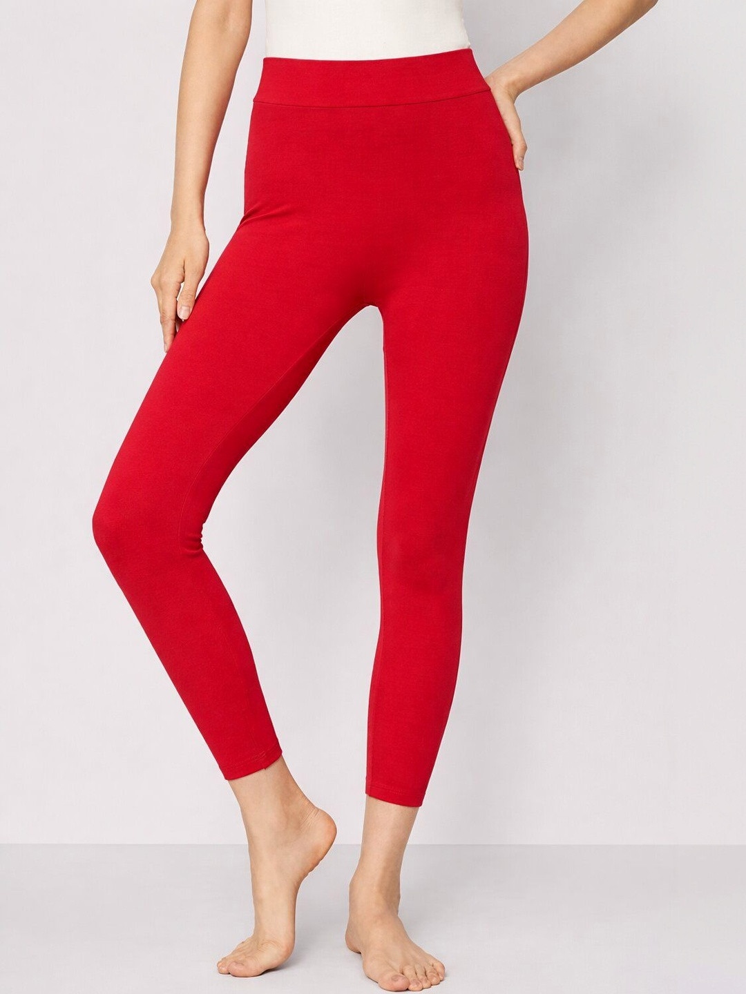 COLOR CAPITAL Women Cotton Ankle Length Solid Leggings