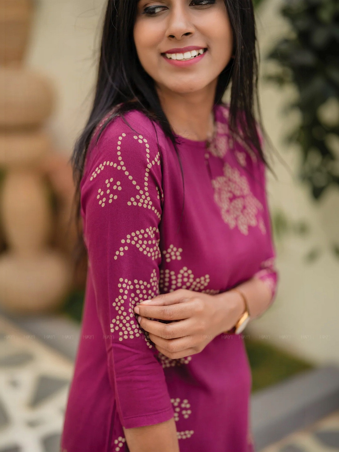 MYRIE Women Printed Regular Kurti with Trousers