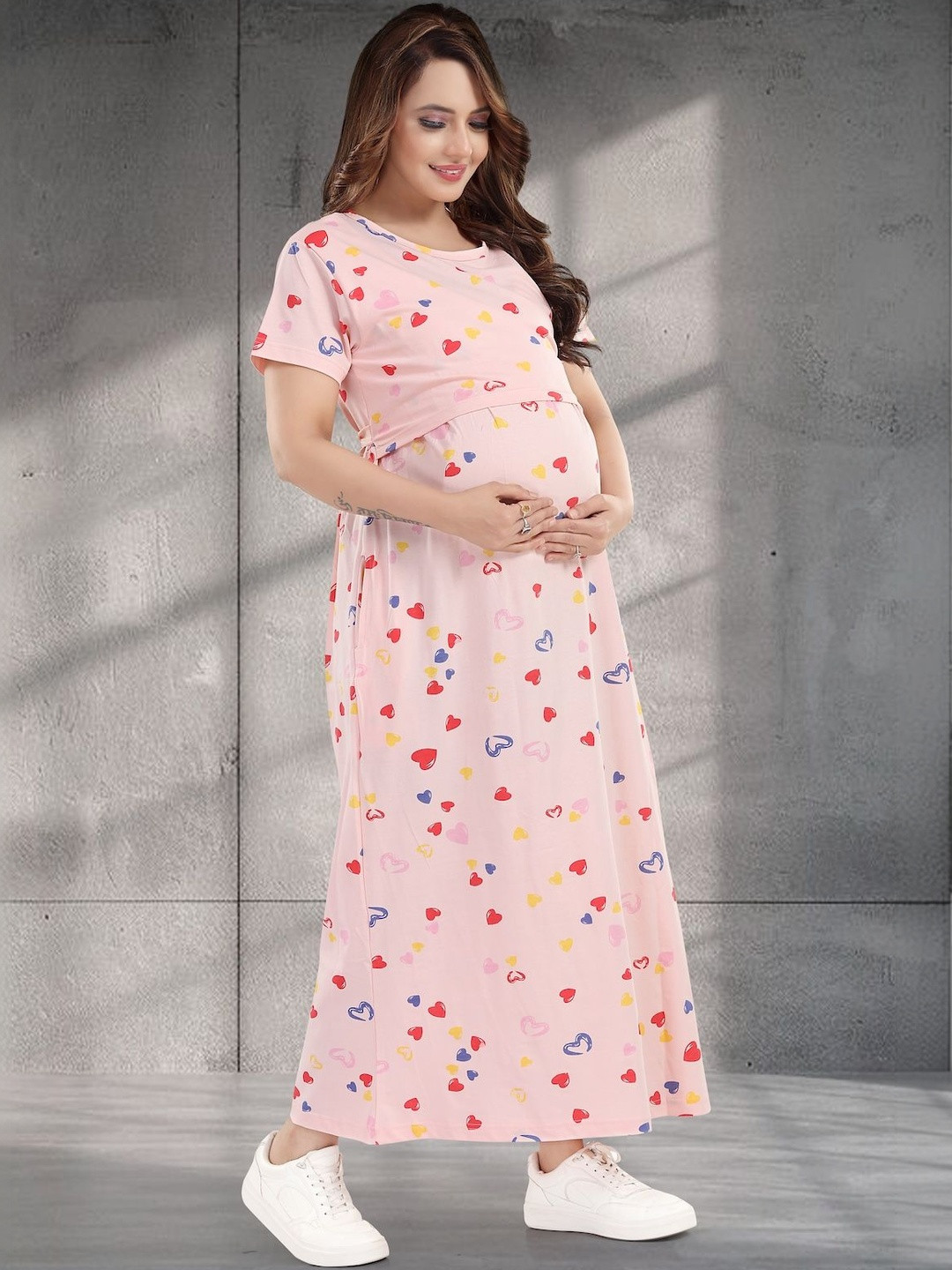 MomsBae Short Sleeves Nightdress