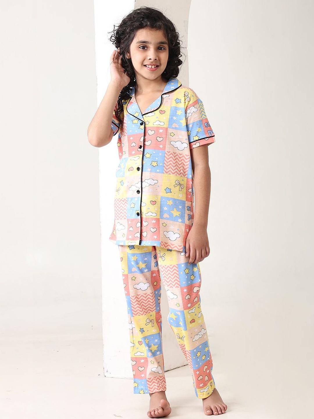 Bloem Girls Printed Night suit
