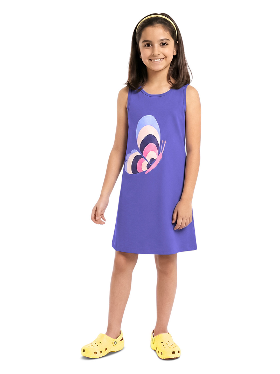 You Got Plan B Girls Printed Cotton A-line Dress