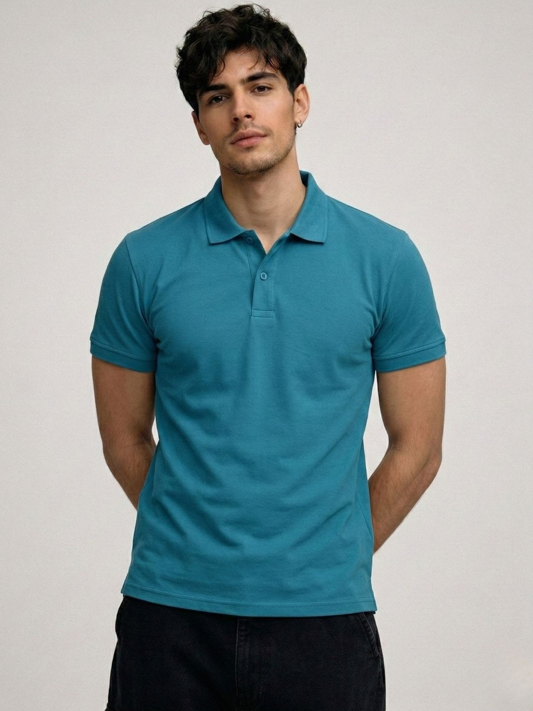 SZN Men Polo Collar T-shirt