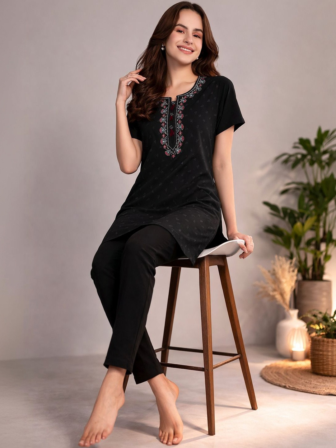 Duchess Women Printed Night suit