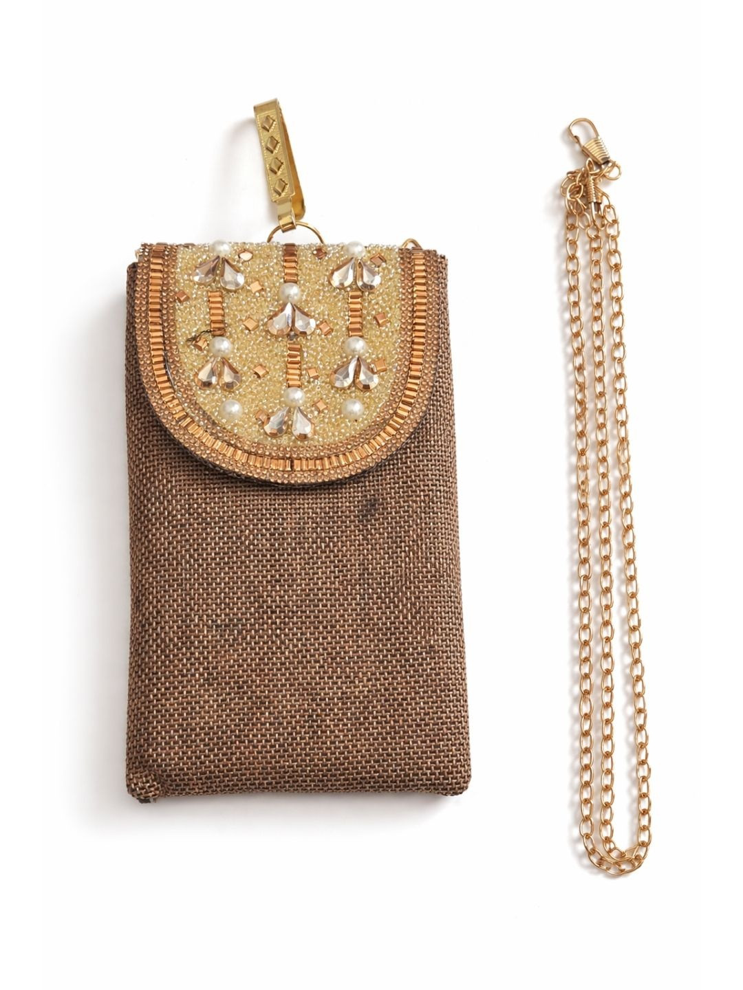 YELONA Embellished Foldover Clutch