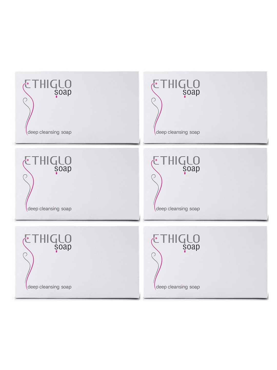 ETHIGLO Set Of 6 Deep Cleansing Soap With Kojic Acid - 75 g Each