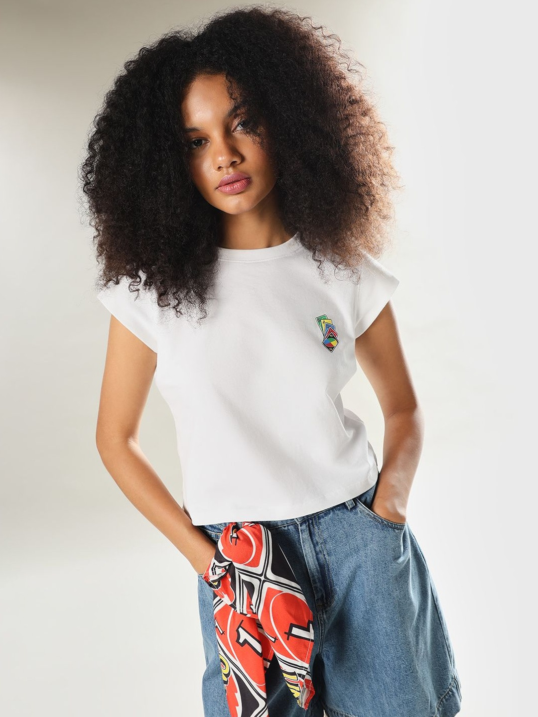 ONLY Typography Printed Tshirts