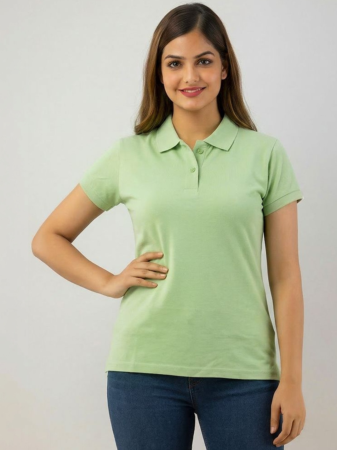 Wear Your Opinion Women Polo Collar Short SleevesT-shirt
