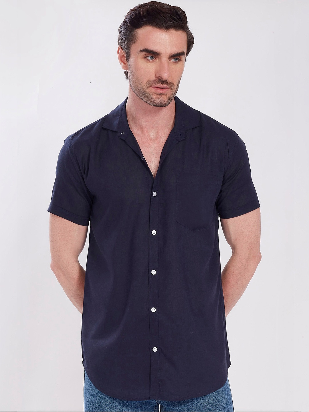 R.Code by The Roadster Life Co. Men Comfort Slim Fit Casual Shirt