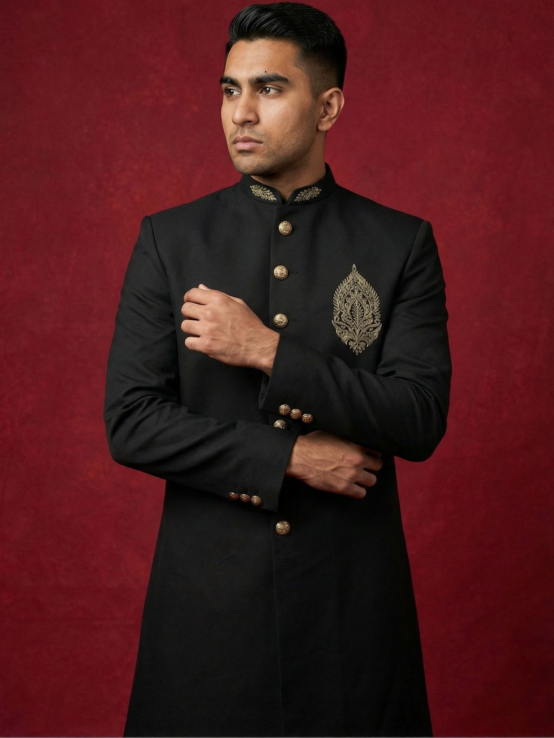 Jompers Mandarin Collar Sherwani