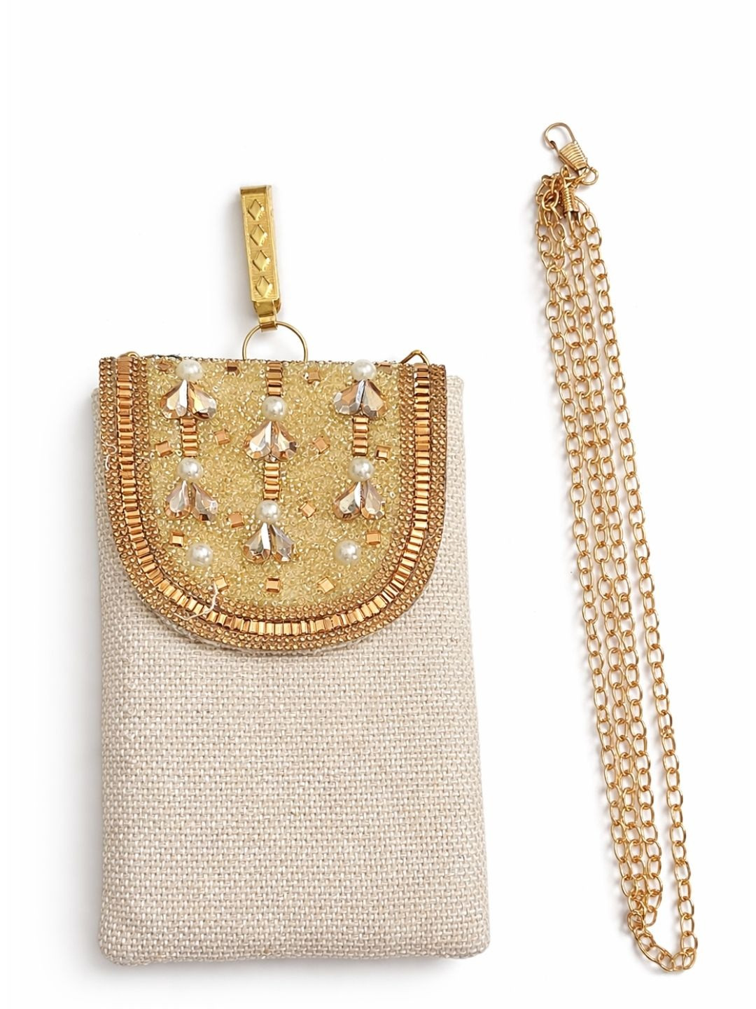 YELONA Embellished Foldover Clutch