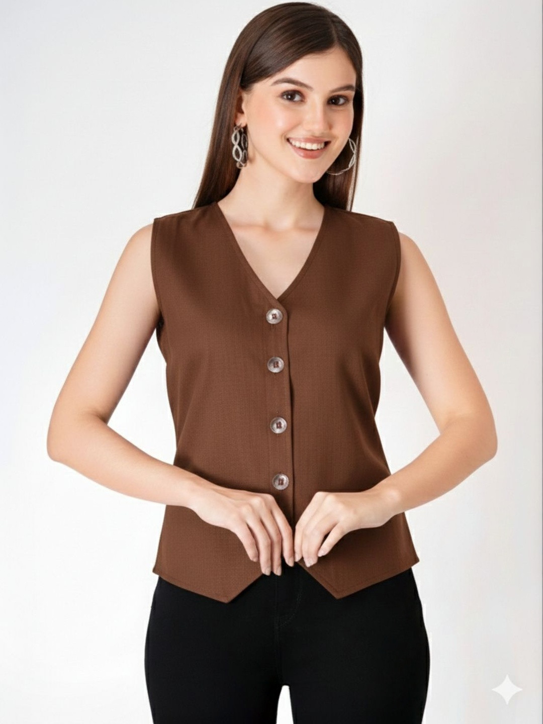 SHAPES AND WEAVES Cotton Top