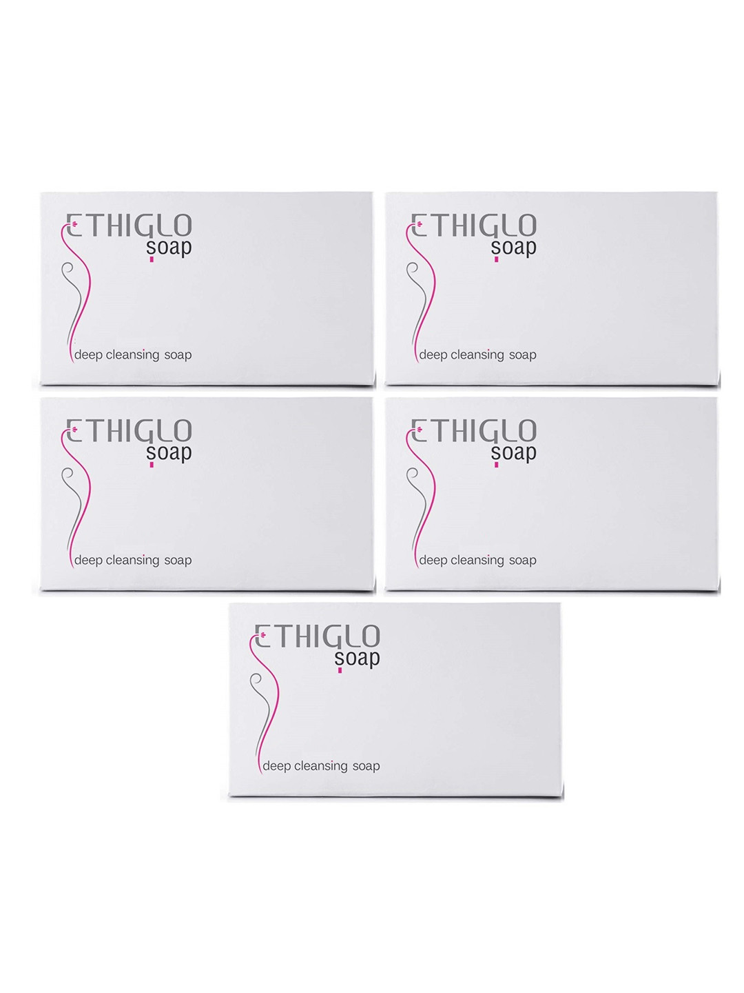 ETHIGLO Set Of 5 Deep Cleansing Soap With Kojic Acid - 75 g Each