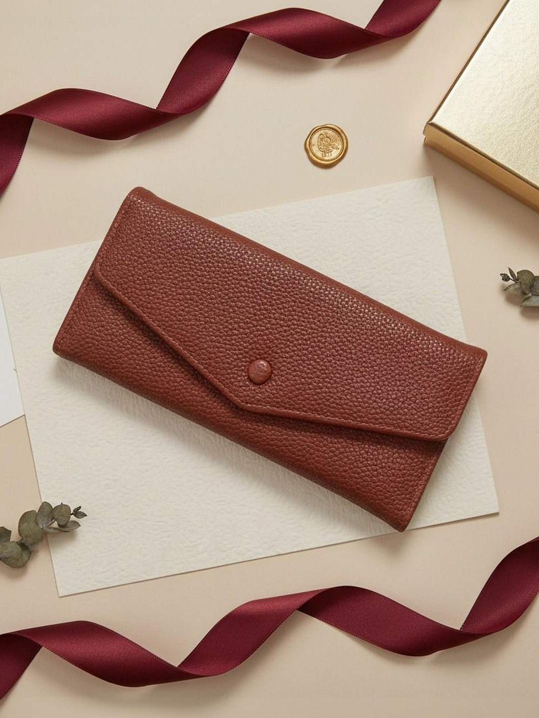 GLOSSY Women PU Two Fold Wallet