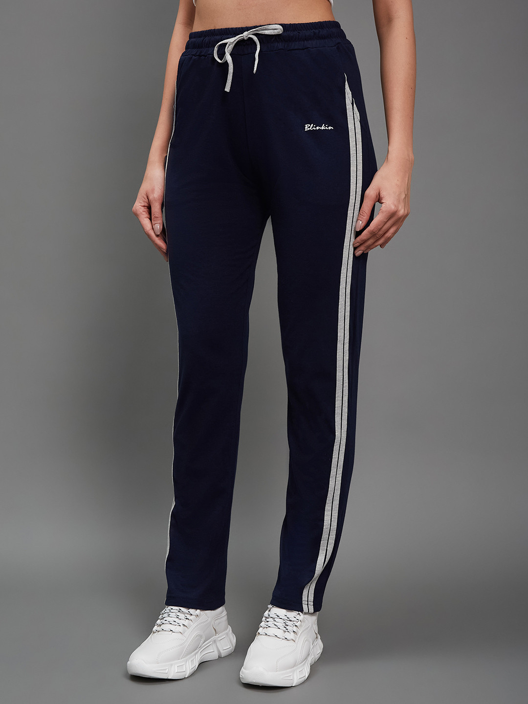Blinkin Women Side Striped Relaxed Fit Track Pants