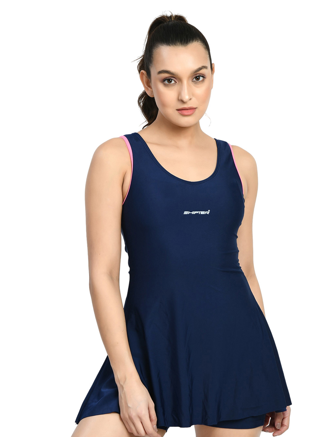 SHIFTER Round Neck Swimming Dress
