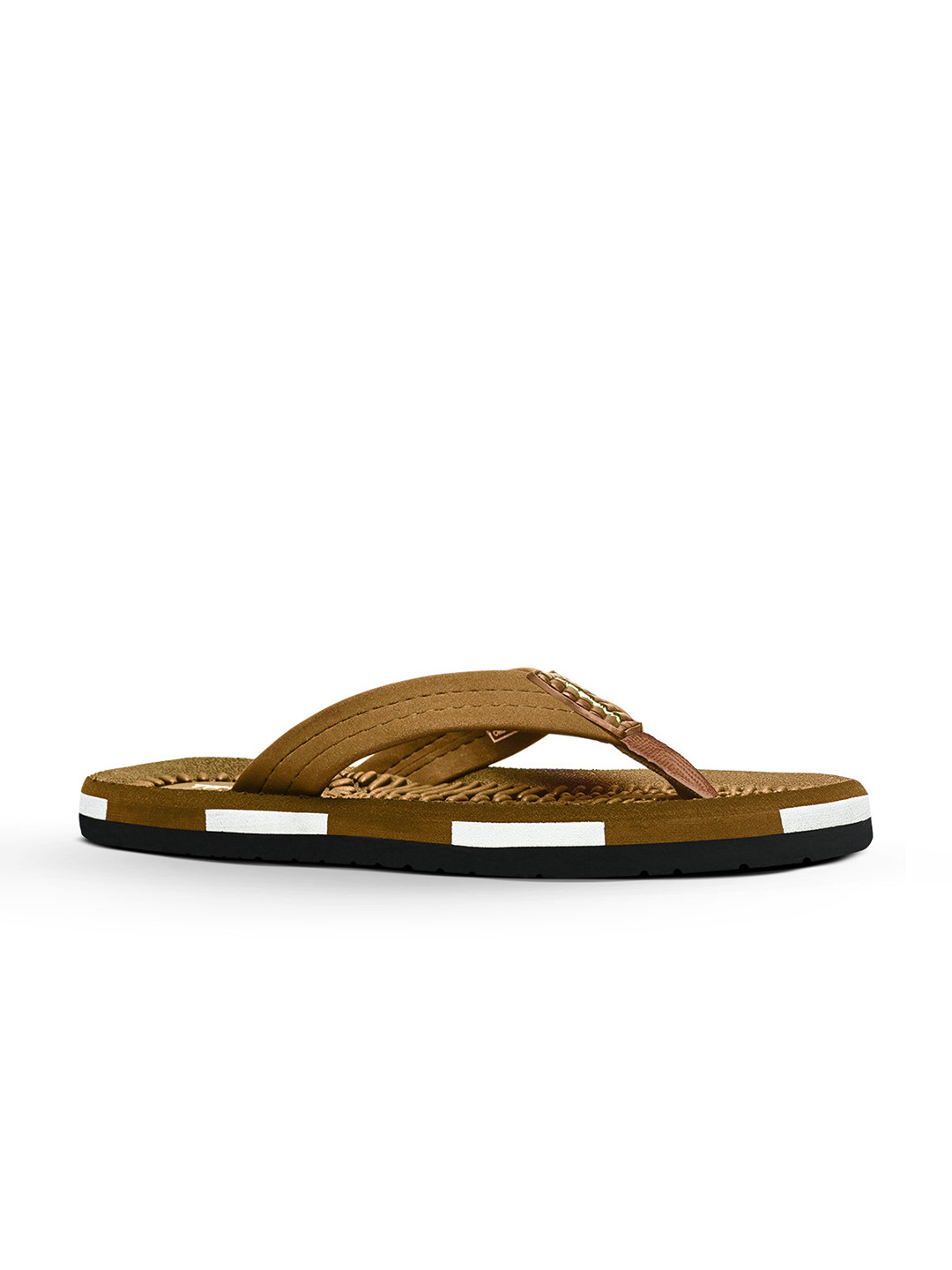 Trekiva Men Solid Orthopedic Acupressure Thong Flip-Flops