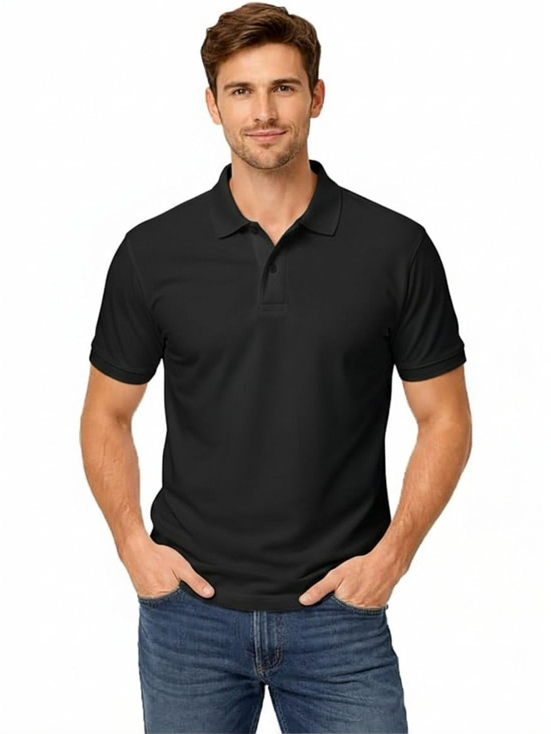UNFLD Men Polo Collar T-shirt