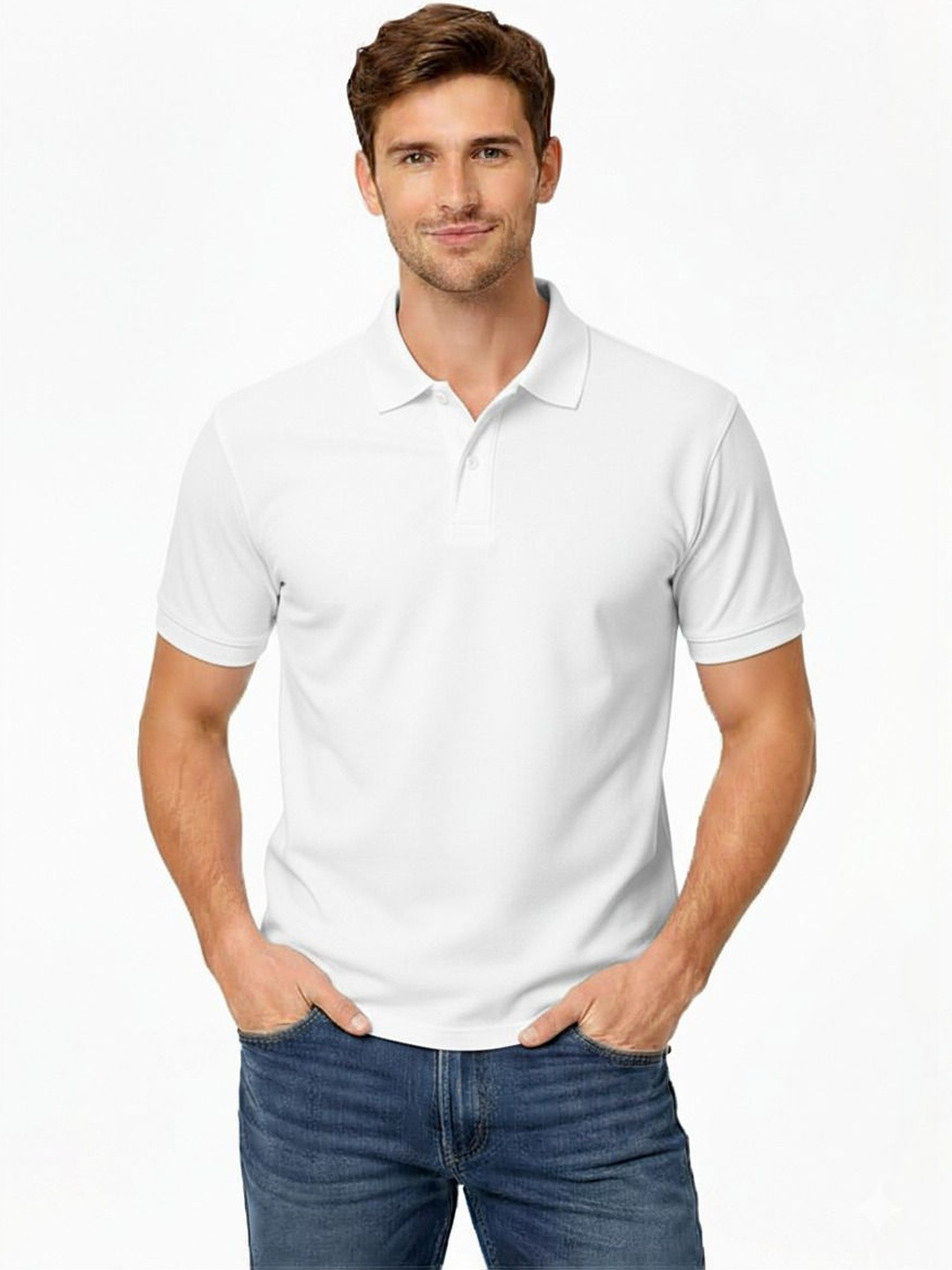 UNFLD Men Polo Collar T-shirt