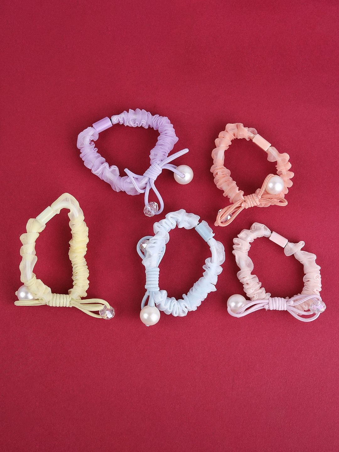 LIMEROAD Women Set of 5 Ponytail Holders