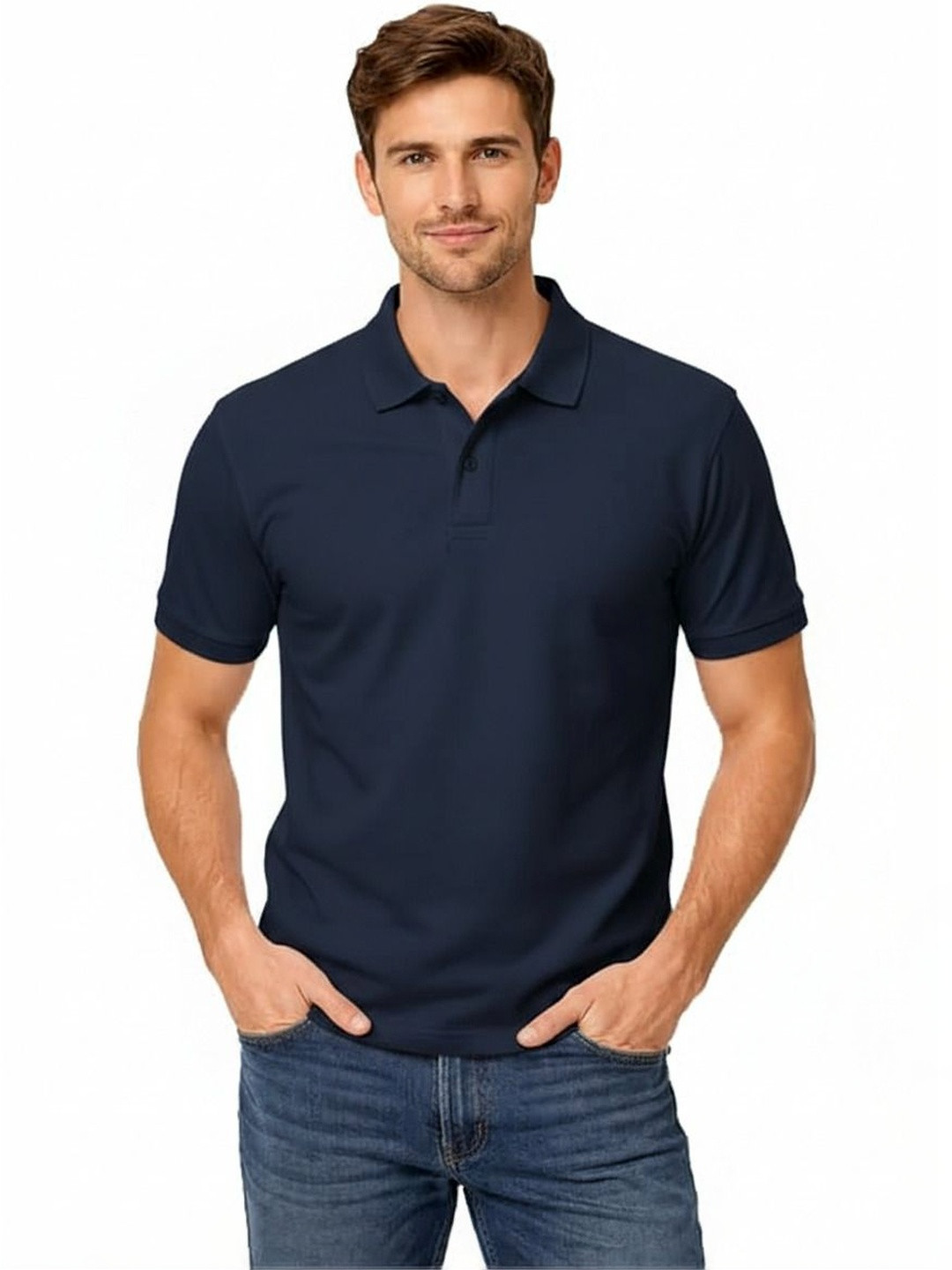 UNFLD Men Polo Collar T-shirt