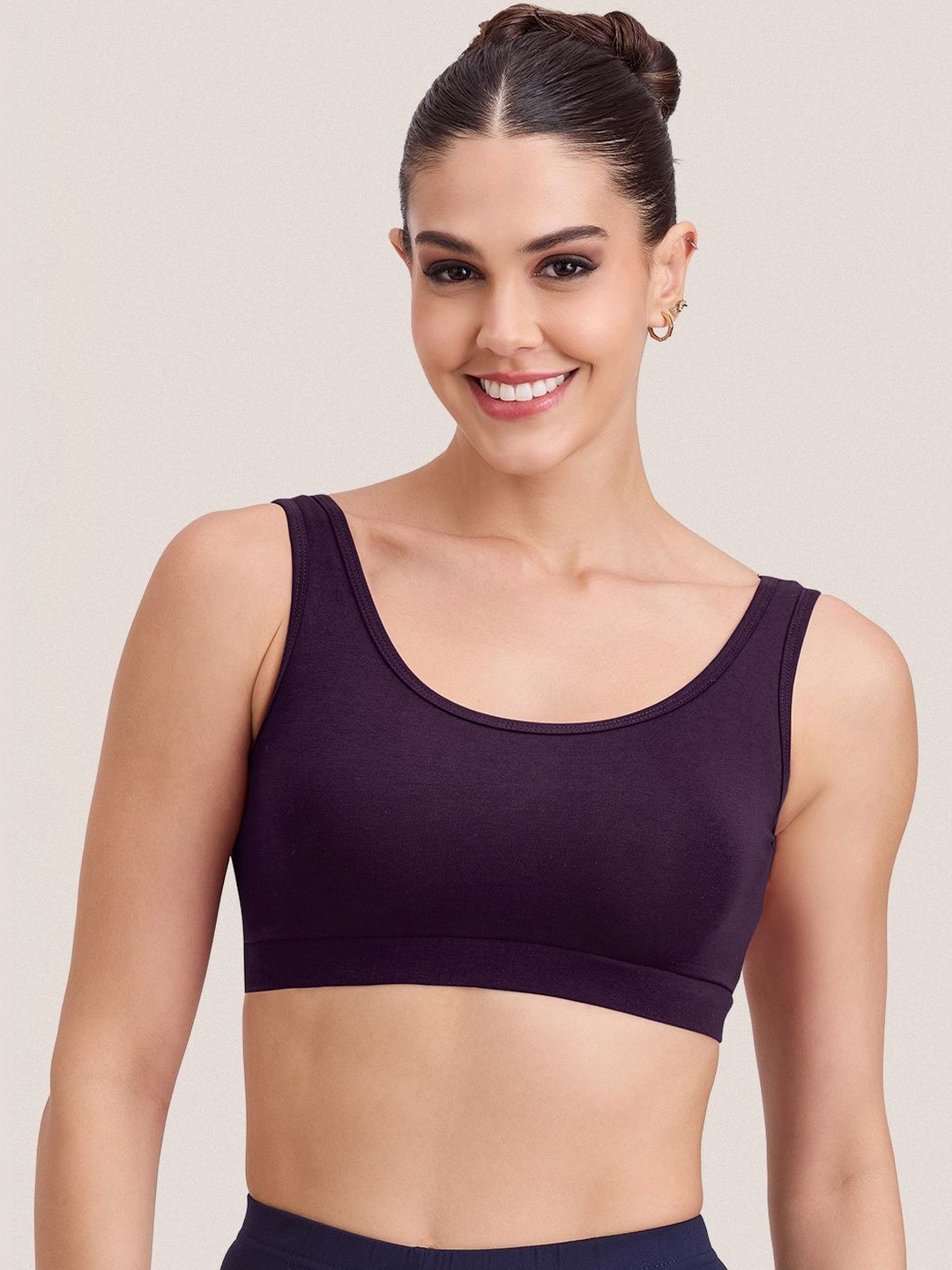 POOJA RAGENEE Women Sports Bra Wear from Both Sides Cotton Lycra Wirefree