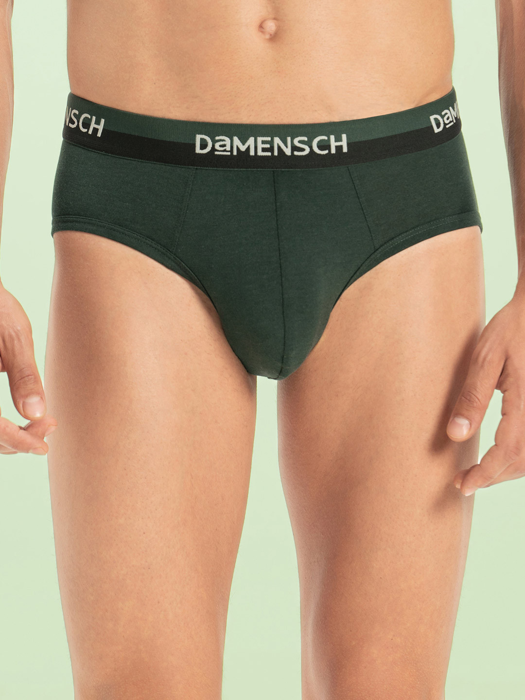 DAMENSCH Refrsh Cotton Mid-Rise Basic Briefs BR1048-PINGRN