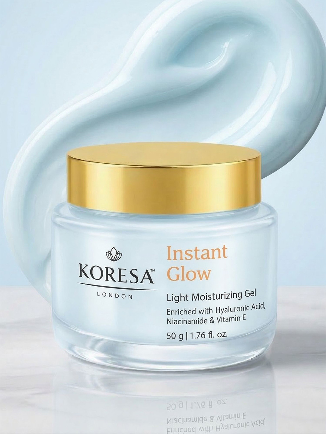 KORESA LONDON Instant Glow Light Moisturizing Gel with Hyaluronic Acid - 50 g