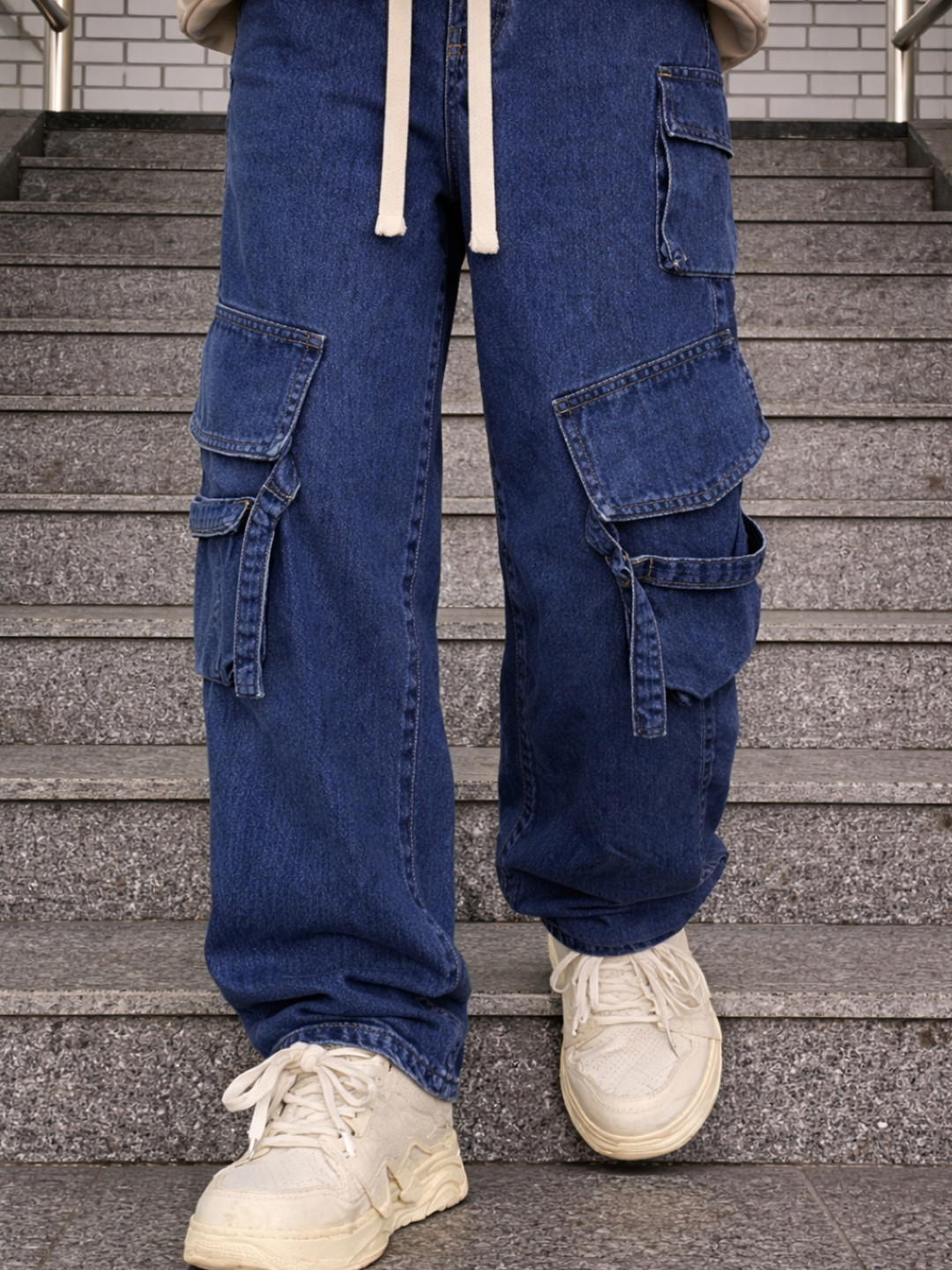 KPOP Men Mid-Rise Jeans