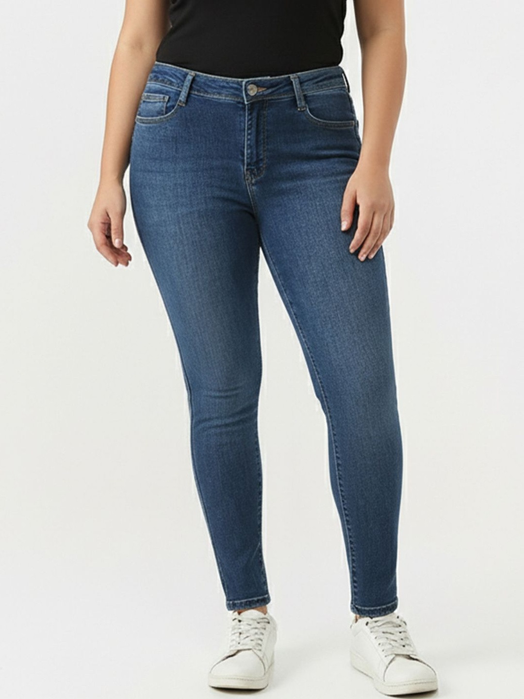 Kraus Jeans Women Skinny Fit High-Rise Jeans